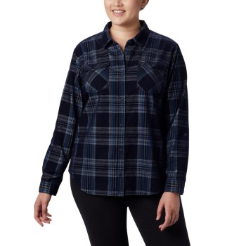 Columbia Ženske Košulje - Times Two Corduroy Long Sleeve Plus Size Tamnoplave | UTXK-21085
